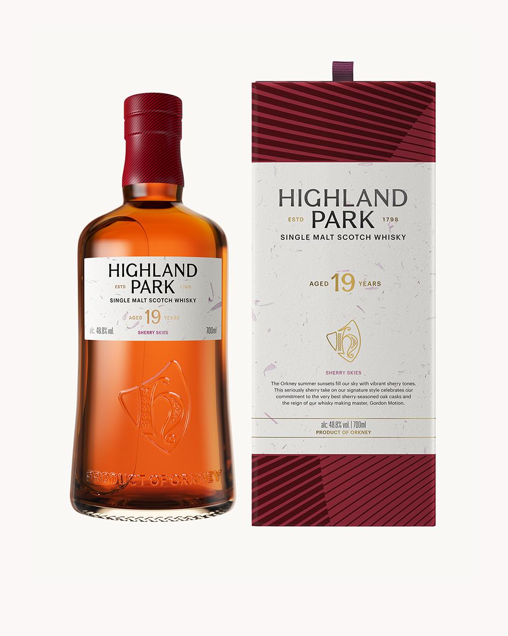 Highland Park Sherry Skies bottle and pack 