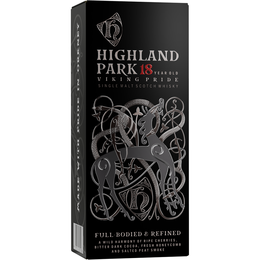 Highland Park 18 Year Old Front Left Hand Side of Pack