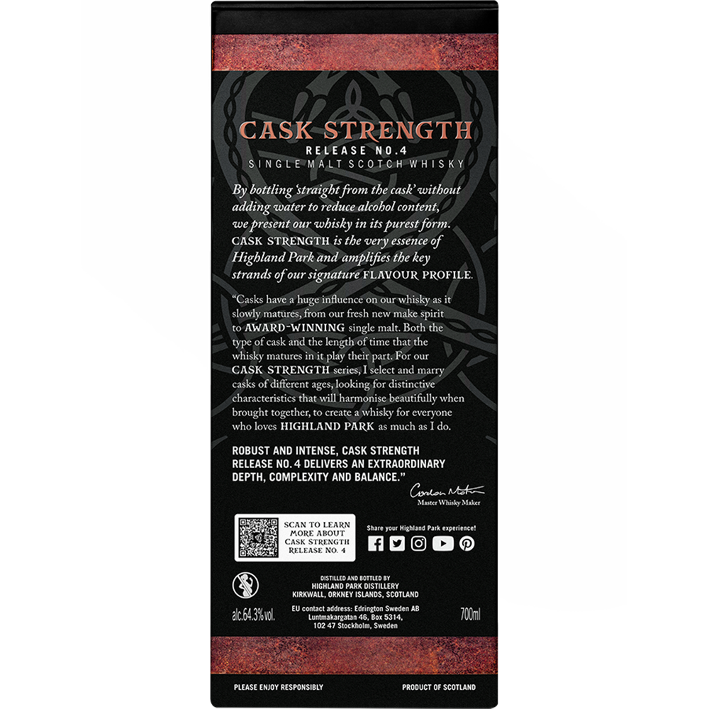Highland Park Cask Strength Release No. 4 