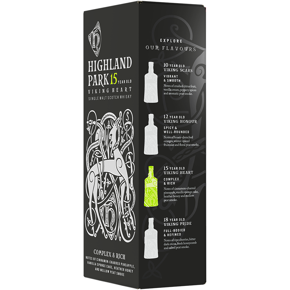 Highland Park 15 Year Old right side of carton 