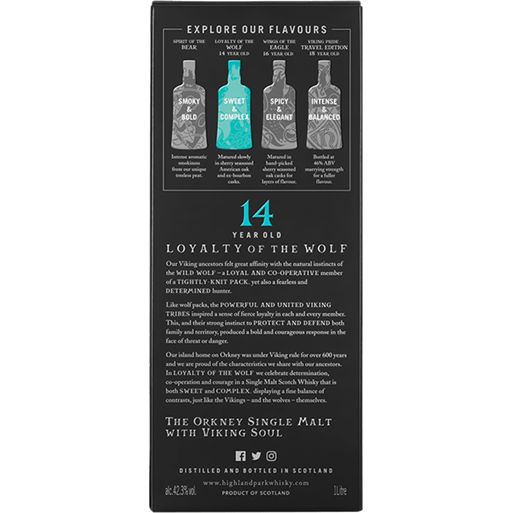 Highland Park 14 Year Old Loyalty of the Wolf Single Malt Whisky 