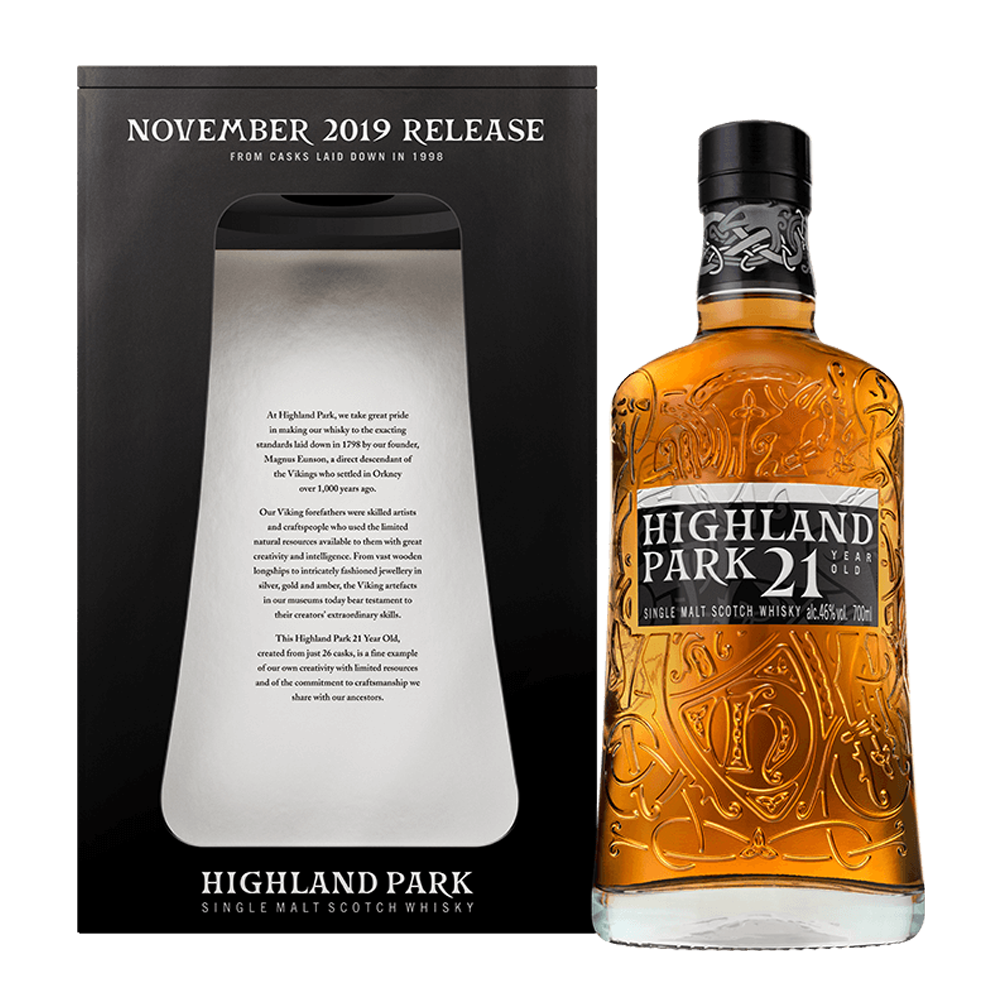 Highland Park 21 Year Old November 2019 Release Single Malt Whisky 
