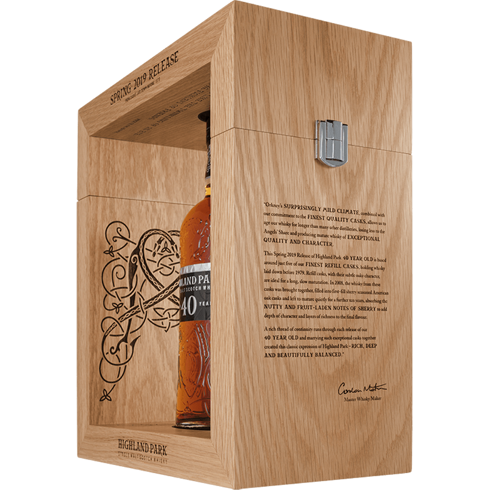 Highland Park 40 Year Old Spring 2019 Release Single Malt Whisky 