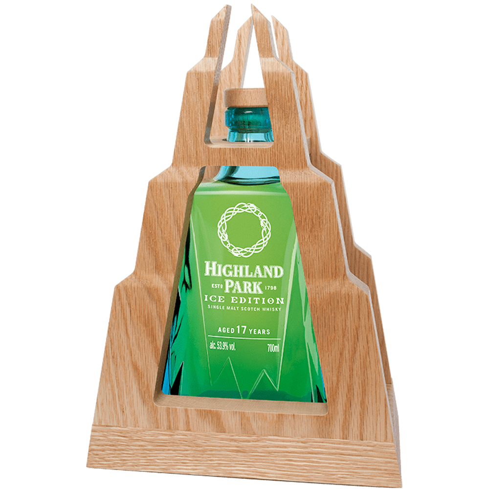 Highland Park Ice Edition 17 Year Old Single Malt Whisky, bottle in cradle
