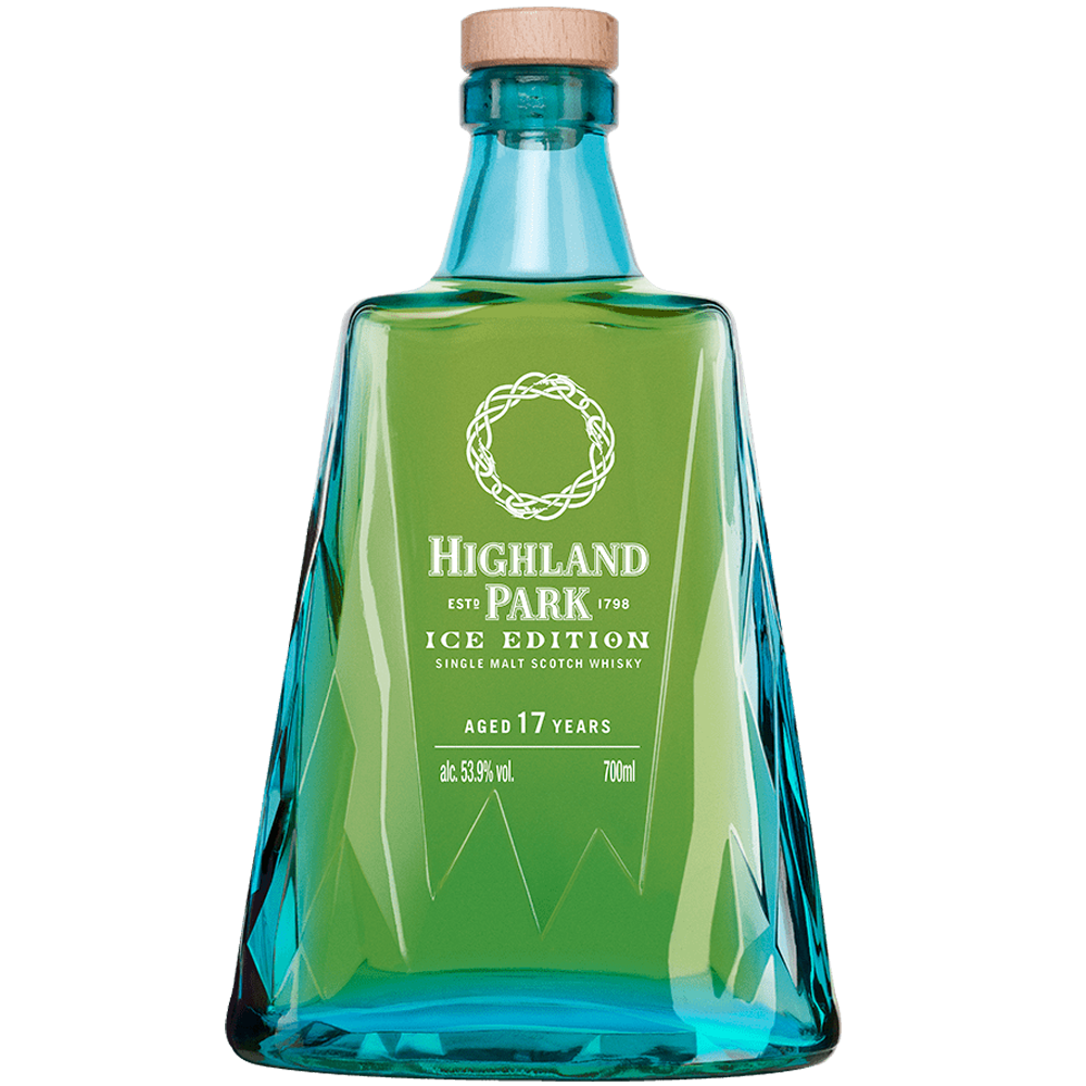 Highland Park Ice Edition 17 Year Old Single Malt Whisky clear blue bottle