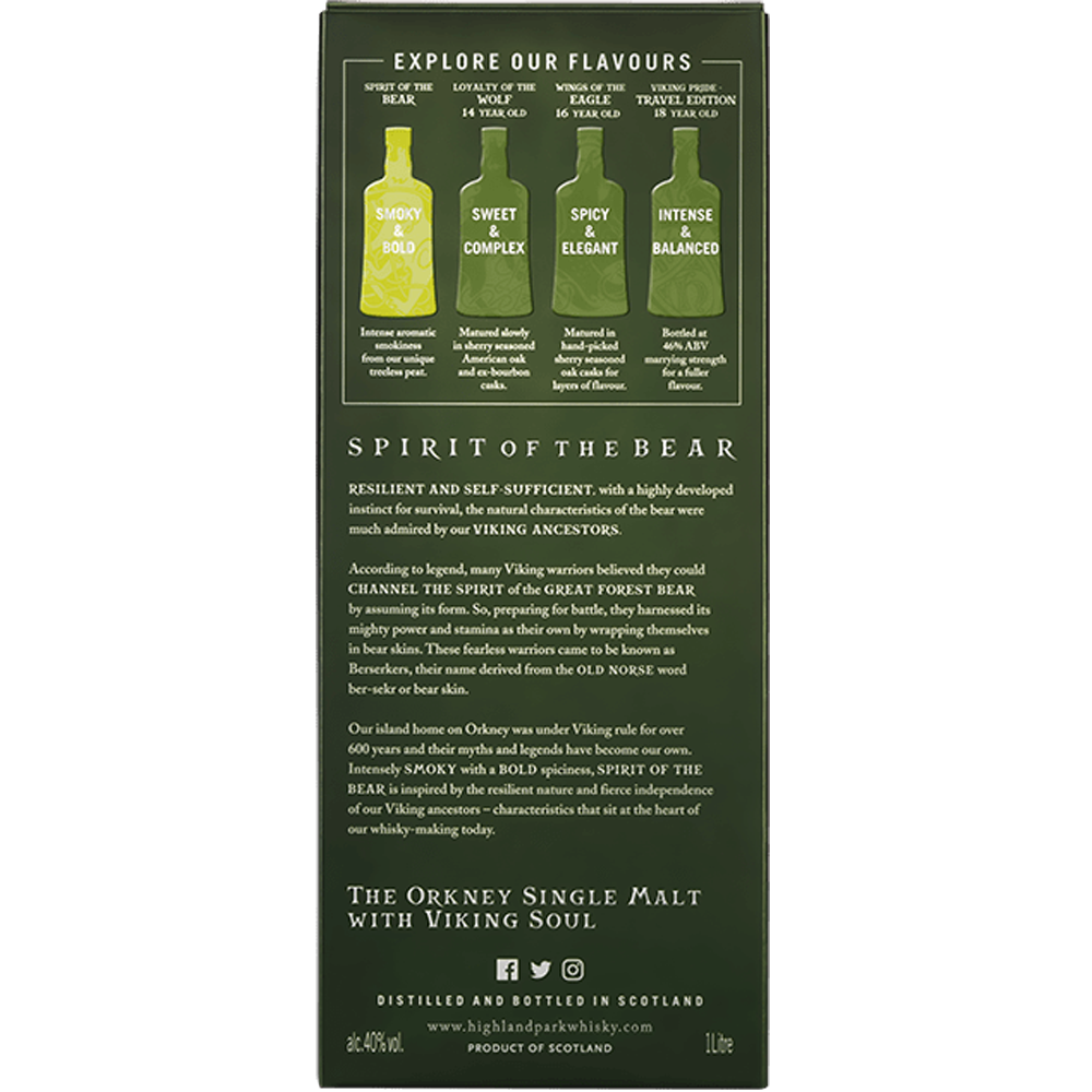 Highland Park Spirit of the Bear Single Malt Whisky 