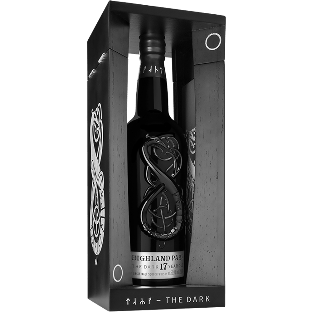 Highland Park The Dark 17 Year Old Single Malt Whisky inside box