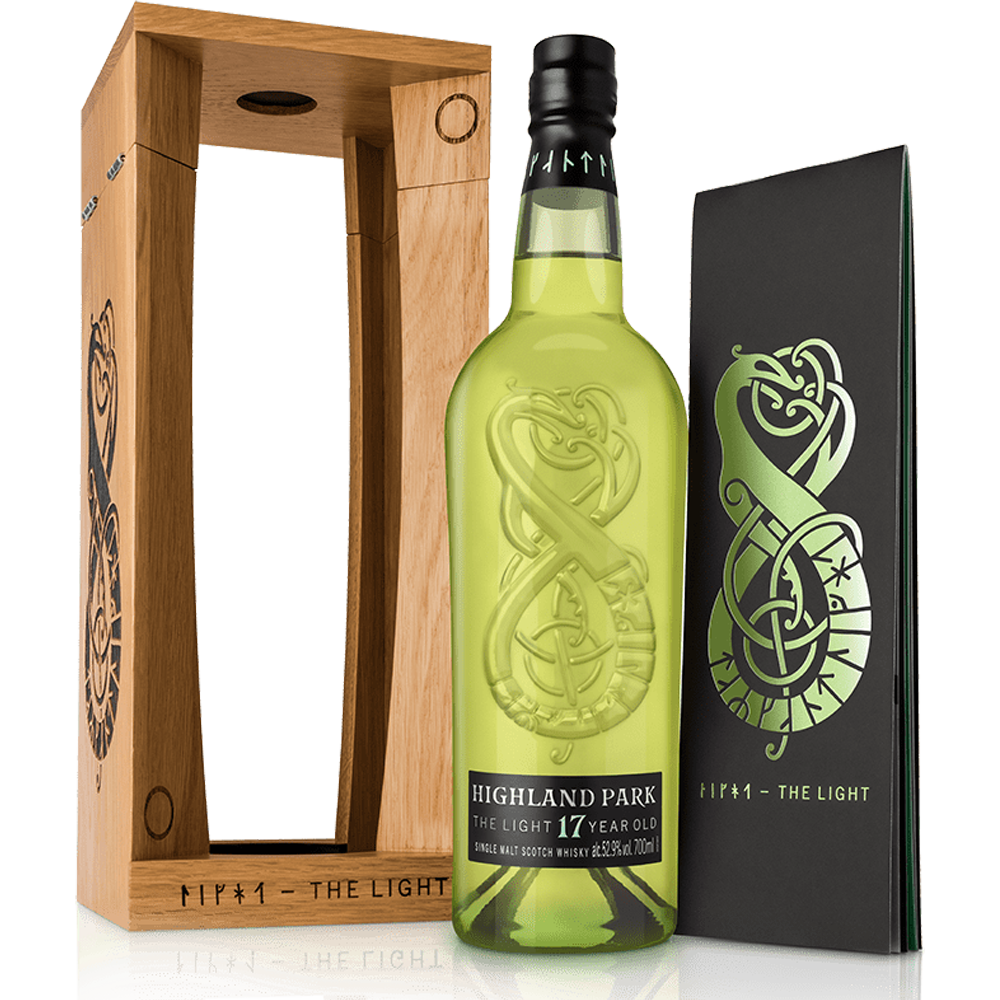Highland Park The Light 17 Year Old Single Malt Whisky, with wooden box and booklet