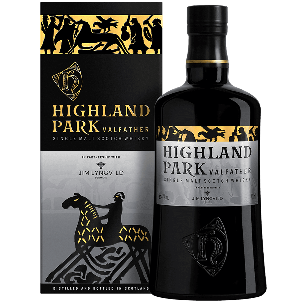 Highland Park Valfather Single Malt Whisky with carton